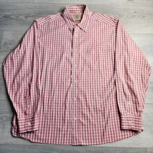 Bills Khakis Trim Fit Long Sleeve Button Down Plaid Shirt 2XL